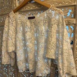 Anthropologie | Lace Topper | Size Small